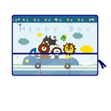 Adjustable Car  Window Sunscreen Curtain with  Storage Net