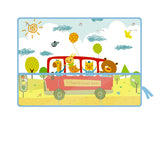 Adjustable Car  Window Sunscreen Curtain with  Storage Net