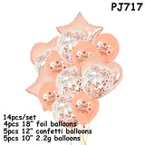 Confetti Balloons in Various Colours